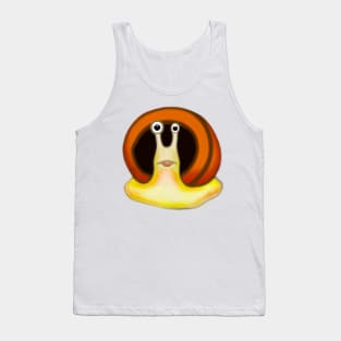 Cute Snail Drawing Tank Top